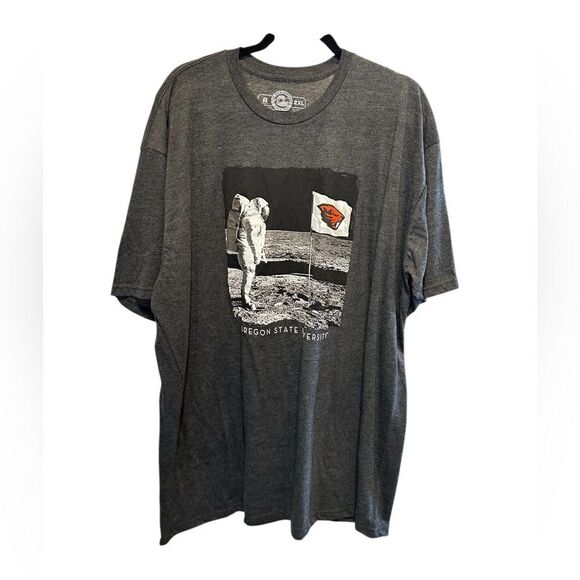 NWOT Unisex Heather Black Graphic Tee Shirt Oregon State University - Size 2XL - Picture 3 of 5